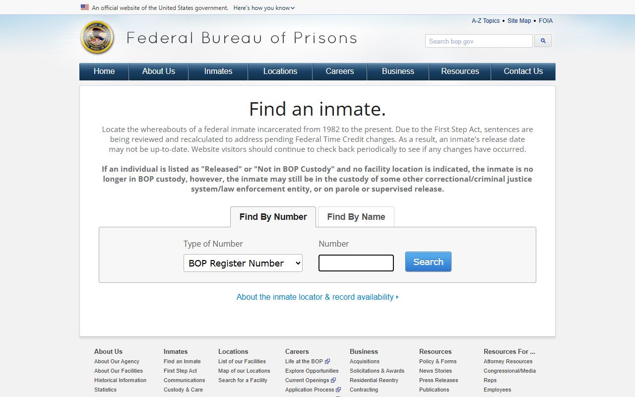 Hamilton County released inmates federal Bureau of Prisons inmate locator