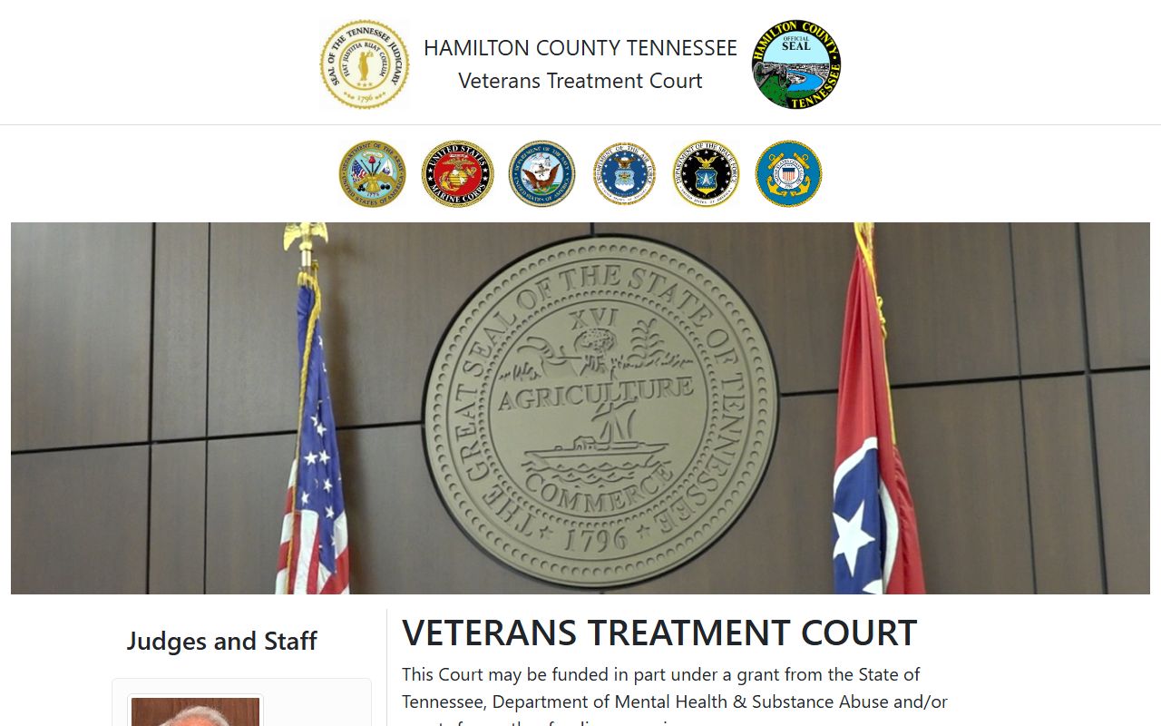Hamilton County court records Veterans Treatment Court page